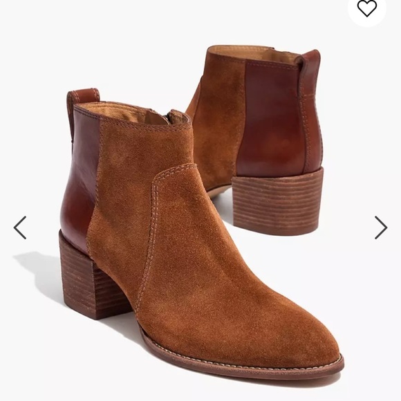 Madewell Shoes - MADEWELL BROWN THE ASHER BOOT IN SUEDE AND LEATHER SIZE 8